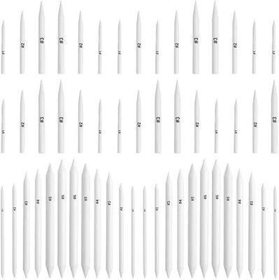 FEBSNOW 84Pcs Blending Stumps and Tortillions Sticks for Art Drawing | Spiral Wound Paper, Assorted Size Drawing Tools, Smooth Smudging and Blending, Student Artist Charcoal Sketching Supplies