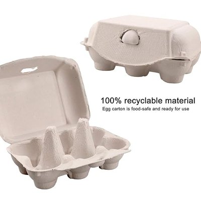 20 Pack Empty Egg Cartons,Biodegradable 6 Cell Egg Cartons Egg Holders Egg carton, farm Freshies Empty Egg Cartons