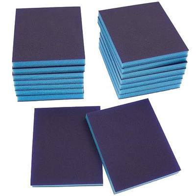 BokWin Sanding Sponge, 220 Grit, 16Pcs | Washable, Wet and Dry, For Plastic, Wood, Metal, Furniture, Superfine Grade