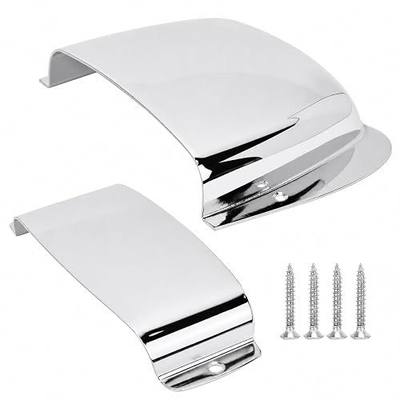 Pickup Bridge Cover,Zinc Alloy Bass Protective Cover for Jazz Bass (silver)