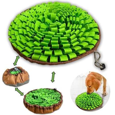 Pet Snuffle Mat for Dogs,Interactive Feed Puzzle for Boredom,Encourages Natural Foraging Skills for Cats Rabbits Dogs Bowl, Dog Treat Dispenser Indoor Outdoor Stress Relief,Travel Portable and Compact