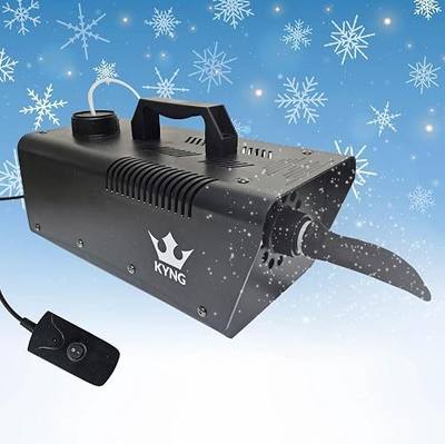 KYNG Snow Machine 650W Wired Remote Snow Maker | Artificial Snowflakes for Christmas, Holidays, Parties, Special Events