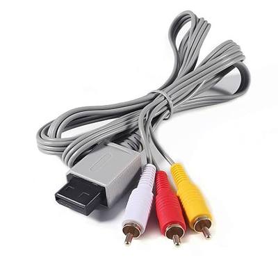 Aokin AV Cable for Wii Wii U, Audio Video AV Cable Cord for Nintendo Wii and Wii U, 1.8 M/6 FT, Compatible for Television