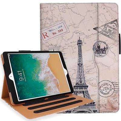 for iPad 10.2 Case 2021/2020, for iPad 9th/8th Generation Case with Pencil Holder - Multi-Angle Stand, Hand Strap, Auto Sleep/Wake for iPad 9th/8th Generation, for iPad 10.2 inch(Travel)