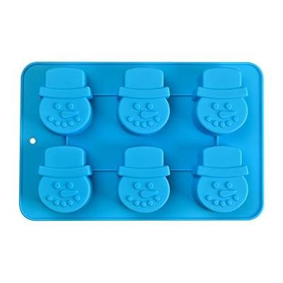2 Pack Silicone Molds Snowman, Christmas Snowman Craft Art Silicone Soap Mold, 2 pcs 12 Cavities Craft Molds DIY Handmade Soap Molds - Soap Making Supplies by YSCEN