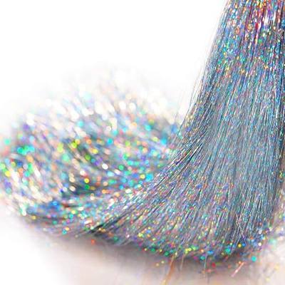 BOAO 10000 Strands Tinsel Icicles Iridescent Tinsel Foil Fringe Garland for Christmas Xmas Tree Decorations Graduation Party Supplies Holiday Hair Decor (Silver)