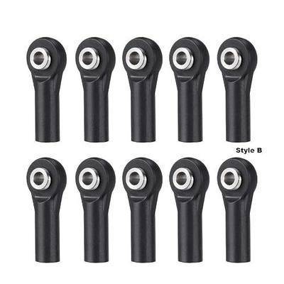 QUE-T 10pcs M3 Plastic Ball Head Link Rod Ends Joint Linkage for 1/10 RC Axial SCX10 Crawler Car (B)