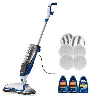 BISSELL SpinWave Hard Floor Expert Corded Spin Mop Cleaner, 20393 | Powerful electric spin mop; washable reusable pads; corded for consistent power on hard floors