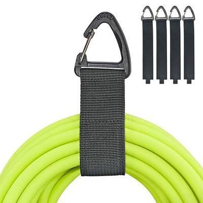 ZTSXLLIM Extension Cord Holder Organizer, Garage Organization and Storage | 4 Pack,16-Inch Extension Cord Wrap Strap, Extension Cord Hanger with Carabiner, Holds Up to 50 lbs, electrical cord organizer