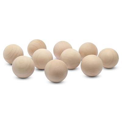 1-3/4 Inch Small Wood Balls, Pack of 10 Wooden Balls for Crafts and DIY Project, Hardwood Birch Wood Balls, by Woodpeckers