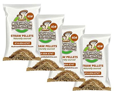 Wheat Straw Pellets - Great for Gourmet Mushroom Growing Substrate, High Absorption; 10 Pounds (40, Pounds)