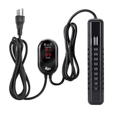 AQQA Submersible Aquarium Heater,100W/200W/300W/500W/800W/1000W/1200W | Fish Tank Heater, External Temperature Controller LED Temperature Display,Suitable for Saltwater and Freshwater(100W)