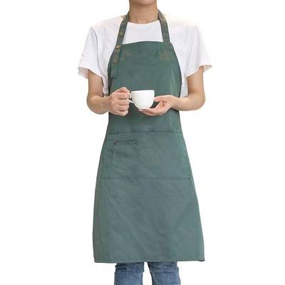 Art Aprons for Painting Pottery Ceramics, Mens Women Kitchen Cooking Aprons Waterproof Green