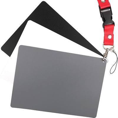 White Balance Card, ChromLives Grey Card 18% Exposure Photography White Gray Card 5.3'' X 7.3'' for Video DSLR and Film Photography
