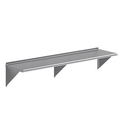 AmGood 18 in. x 72 in. Stainless Steel Wall Shelf | NSF | Metal Shelving | Garage, Laundry, Storage, Utility Room | Restaurant, Commercial Kitchen
