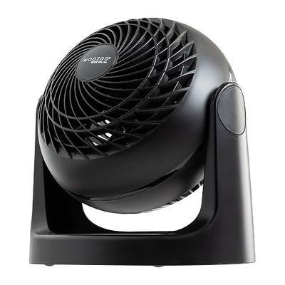 IRIS USA WOOZOO Small Desk Fan, 360° Vertical Tilt, Quiet Table Fan, Black | 52ft Max Air Distance, 30 db, Table Top Fan for Bedroom, Office, Dorm, Kitchen, Air Circulator