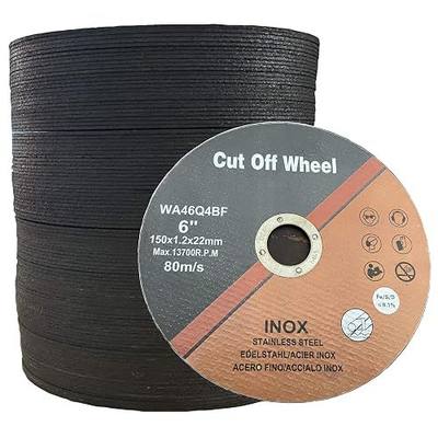 50 PCS Cut Off Wheel 6 Inch 6" x.047 x7/8" Cutting Disc for Angle Grinder Ultra Thin Metal & Stainless Steel
