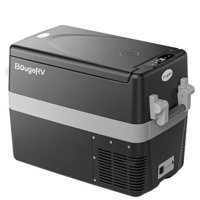 BougeRV 12V Refrigerator Fridge Freezer Portable Car Fridge 42 Quart Electric Cooler 12V/24V DC 110~240V AC for RV Camper Truck Pickup SUV Van Boat Camping Tailgating Road Trip Outdoor Travel