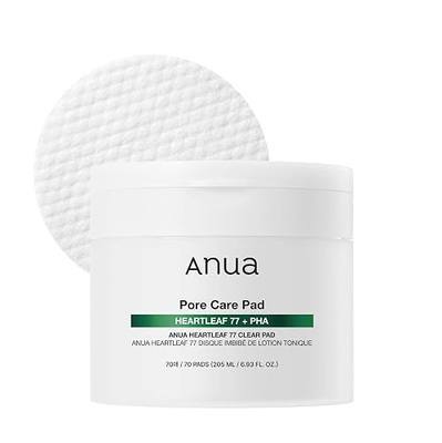 Anua Heartleaf 77 Toner Pads, Daily Exfoliating Toner Pad for Skin Texture Care with Centella & PHA, Dual-Textured Pore Pads for Sensitive Skin, Smooth Skin, Non-Comedogenic, Korean Skin Care, 70 Pads