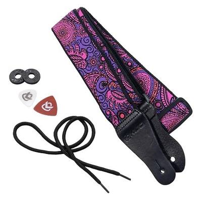 KLIQ Vintage Woven Guitar Strap for Acoustic and Electric Guitars