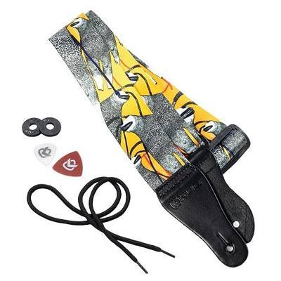 KLIQ Vintage Woven Guitar Strap for Acoustic and Electric Guitars