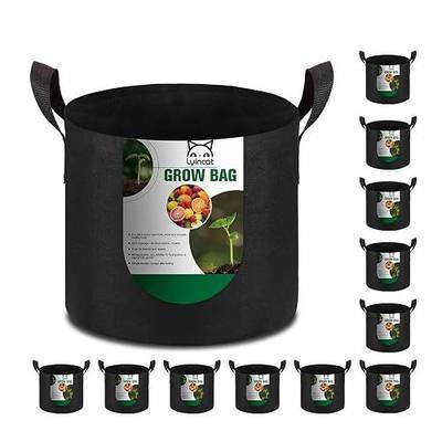12-Pack 10 Gallon Grow Bags Heavy Duty Thickened Nonwoven Fabric Pots with Durable Handles