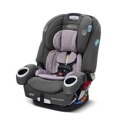 Graco 4Ever DLX SnugLock 4 in 1 Car Seat | Infant to Toddler Car Seat, with 10 Years of Use | Featuring Easy-Install SnugLock Technology, Leila , 21x19x24.5 Inch (Pack of 1)