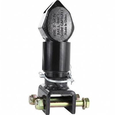2-5/16" Adjustable Trailer Coupler - 12,500 lbs Heavy Duty Sleeve Lock Hitch for Utility Trailers, Boat Towing & RVs - Powder Coated Alloy Steel - 360 Degree Ball Engagement