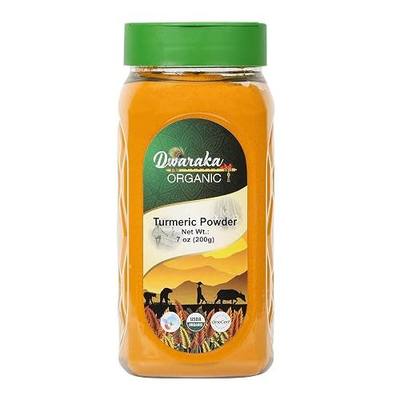 Dwaraka Organic - Turmeric Powder, 7oz, Healthy, Organic, Non GMO, All Natural
