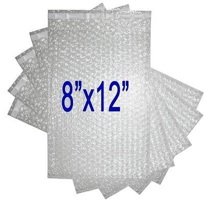 50Pack 8x12 Inch Bubble Pouches Wrap Self-Seal Bags Sleeves for Packing | Self Sealing Bubble Bags Wrap Double-Side Bubble Out Bag Cushioning Packaging for Shipping Moving Storage Clear Bubble Pouch