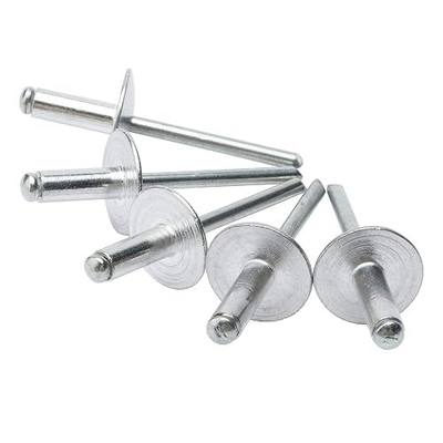 ISPINNER 50pcs Large Flange Aluminum Blind Rivets, Pop Rivets
