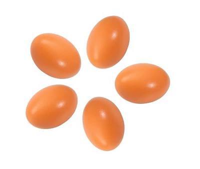 5 PCS Fake Eggs Wooden Eggs Dummy Eggs Nest Eggs