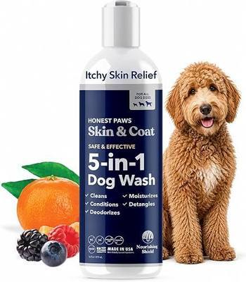 Honest Paws Dog Shampoo and Conditioner - Premium Dog Wash for Allergies and Dry, Itchy, Moisturizing for Sensitive Skin - Sulfate Free, Plant Based, All Natural -16 Fl Oz