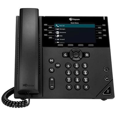 Polycom VVX 450 12-Line Desktop Business IP Phone with Power Supply (Renewed)