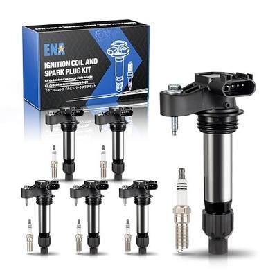 ENA Pack 6 Ignition Coil with 6 Iridium Spark Plug 3.6 V6 2010 2012 2013 2014 2015 2016 Compatible with Buick Chevy Cadillac Malibu Allure Enclave ATS CTS SRX STS Camaro Impala Terrain for UF569