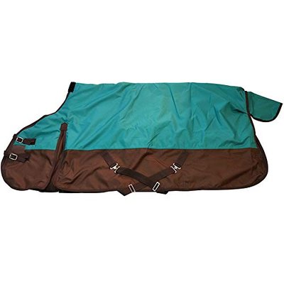 Comfitec Essential Standard Neck Lite Horse Turnout Sheet 1200D Waterproof and Breathable Horse Rain Sheet (76", Teal)