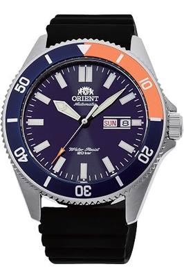 Orient Kano/Big Mako Men's Automatic Manual Winding Mechanical Sports Steel Silicone Wrist Watch - Underwater