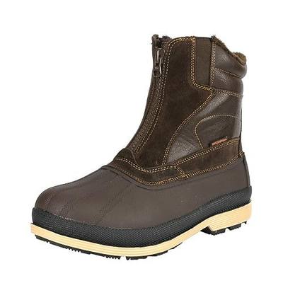 NORTIV 8 Men's Zip Winter Snow Boots Slip on