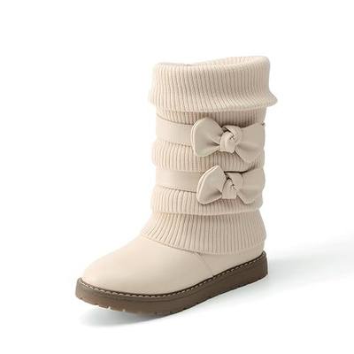 DREAM PAIRS Girls Winter Mid Calf Snow Boots