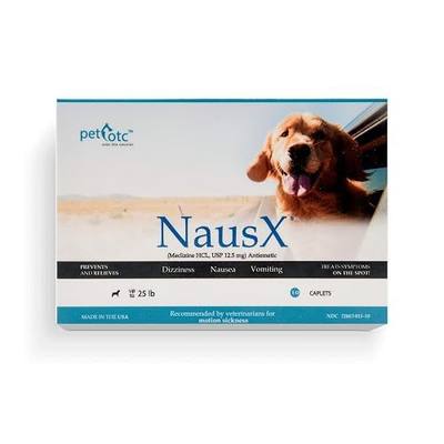 Anti-Motion Sickness and Nausea Relief for Small Breed Dogs, Relief for Disorientation and Dizziness, 10 Tablets