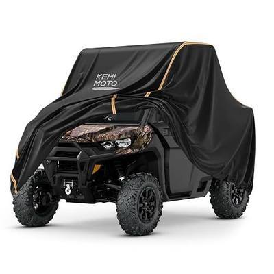 Kemimoto UTV Cover 2-3 Seaters 130" x 73" x 58" 420D Oxford Protection | Pu Coating, Waterproof Compatible with Can Am Defender Polaris Ranger General Commander Rhino Pioneer Kawasaki Mule Teryx