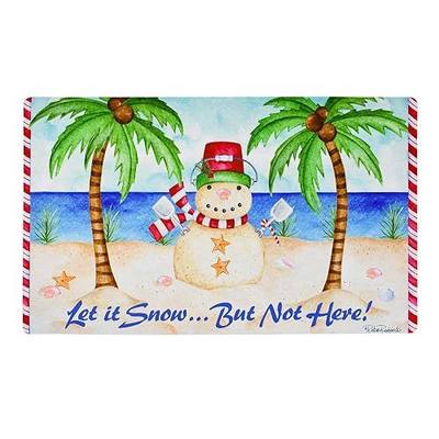 Christmas Welcome Doormat Front Door Mat Rubber Back Entrance Rug Non Slip