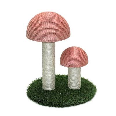 Mushroom Cat Scratcher, Tall Cat Kitten Scratching Post for Indoor Cats and Kittens, Natural Sisal Cat Scratchers
