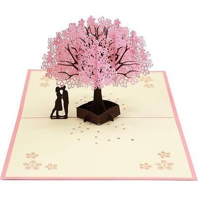 Pop Up Cards Flowers, 3D Pop Up Anniversary Birthday Love Wedding Cards for Wife, Women, Men