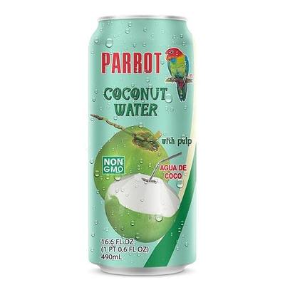 Parrot Brand Coconut Water with Pulp 16.6 fl. oz.(Pack of 12)