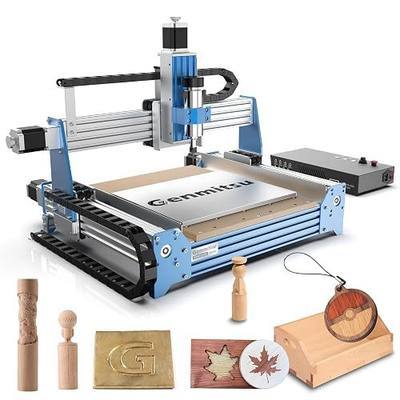 Genmitsu CNC Router Machine PROVerXL 4030 for Wood Metal Acrylic MDF Carving Arts Crafts DIY Design, 3 Axis Milling Cutting Engraving Machine, Working Area 400 x 300 x 110mm (15.7''x11.8''x4.3'')