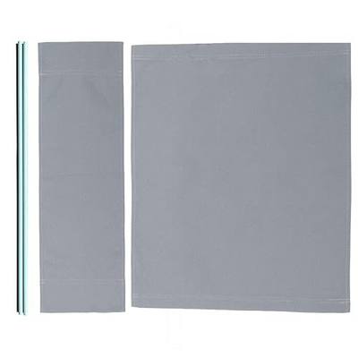 TBACW Director Chair Canvas Replacement Set with Stick, M Size(Gray) | 1 Set 3pcs, 18"L x 15"W Directors Chairs Canvas Covers, Round Fiberglass Stick, For 18" Director Chairs