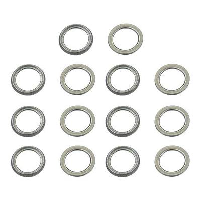 201525-20167A 14x Transmission Drain Plug Gaskets - Aluminum Crush Washer - Compatible with Toyota, Lexus - Replaces OEM #: 35178-30010