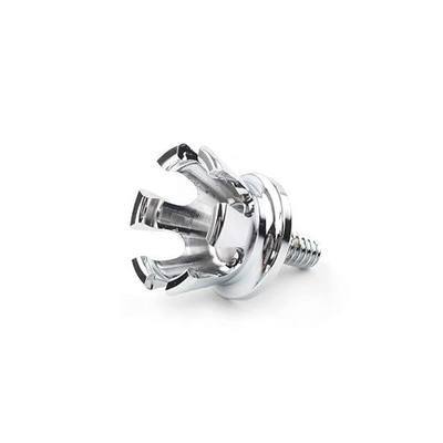 Motorcycle Crown Style Rear Seat Bolt Screw 1/4"-20 Thread for Harley | Quick Release Seat Bolt Aluminum for Softail, for Sportster 883 1200 Dyna FXD, for Touring,Fat Boy Wide Glide1996-UP,Chrome
