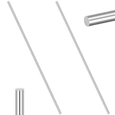 2 Pieces 304 Stainless Steel 6mm x 356mm Model Straight Metal Round Shaft Rods, Lathe Bar Stock for Toy Car Helicopter Airplane
